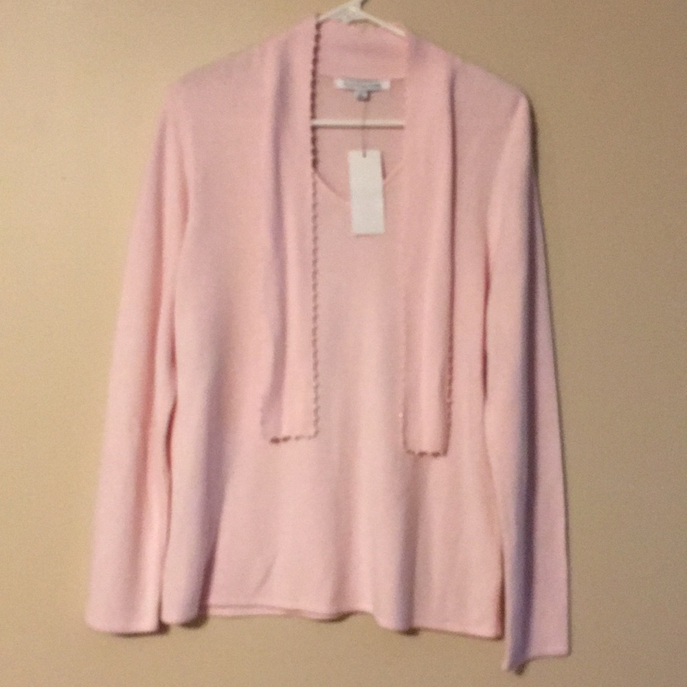 NWT Mercer Street Studio Luxelon Pink Sweater
